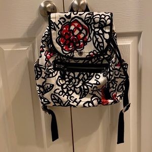 Coach poppy daisy floral graffiti backpack- like new
